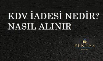 KDV İadesi Nedir ?  Nasıl Alınır ?